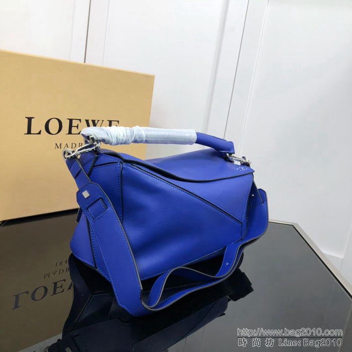 LOEWE羅意威 拼色熱銷款 puzzle bag 可折疊 牛皮手提肩背包 大小號 L0153  jdl1236